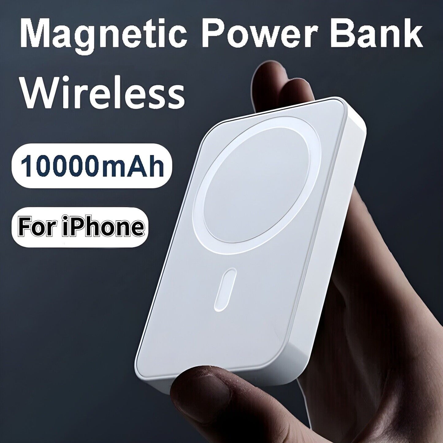 10000Mah Power Bank Magnetic Batterypack Wireless Charger for Iphone 15/14/13/12